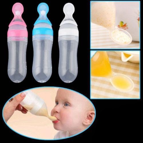 Baby Squeezing Feeding Bottle 