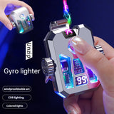 New High-end Black Technology Mecha Style Gyro Lighter